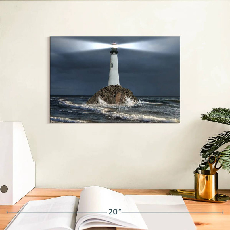 Faisceau lumineux du phare, H 8 po x l 12 po