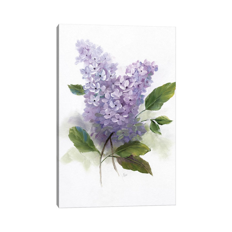 Lilac Romance II by Nan - Painting on Canvas, 30.48 cm H x 45.72 cm W, Wrapped Canvas