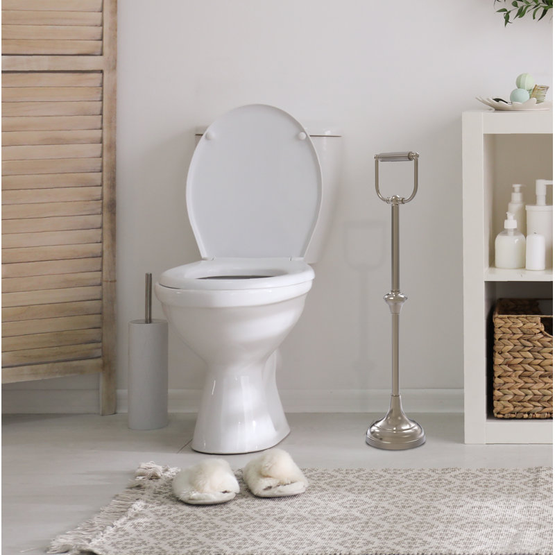 Porte-papier sur pied, Étain antique
