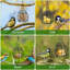 6 mangeoires d'oiseaux sauvages suspendues