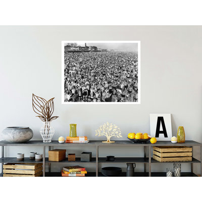 [Afternoon Crowd at Coney Island Brooklyn] by Weegee - Giclee Print