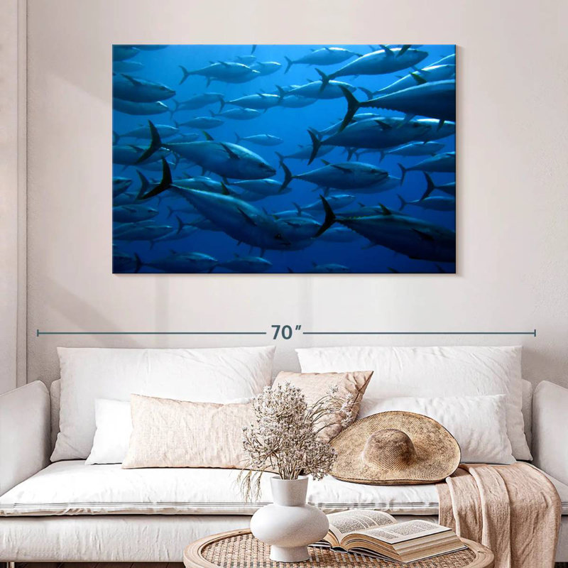 Brampt School Of Tuna Fish, 32'' H x 48'' W