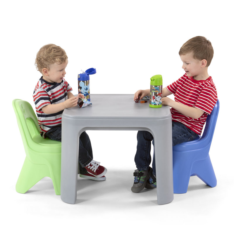 Simplay3 Durable Plastic Kids Play Table and Chair Set