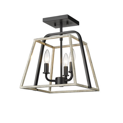 Plafonnier semi-encastré 3 lumières Bonnie