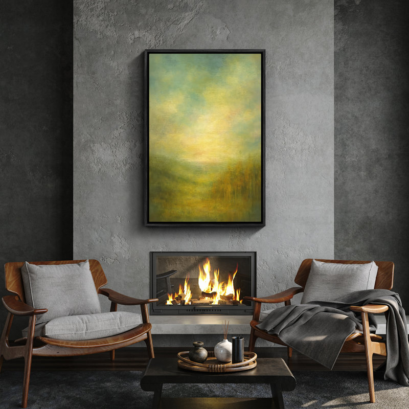 Art mural encadré abstrait rétro antique classique pour chambre à coucher, H 24 po x l 16 po, Noir