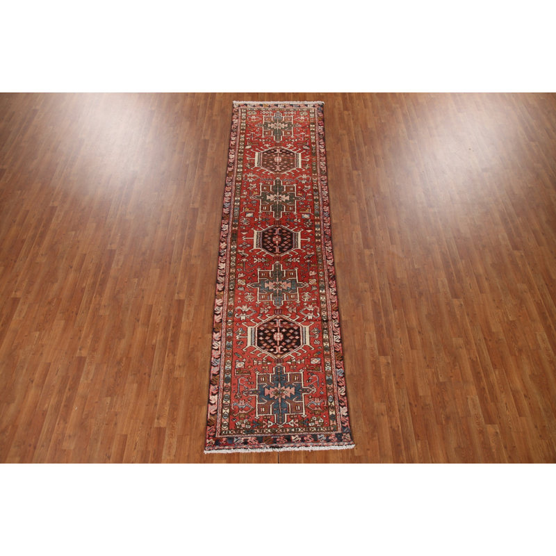 Tapis de couloir géométrique traditionnel 3 x 12