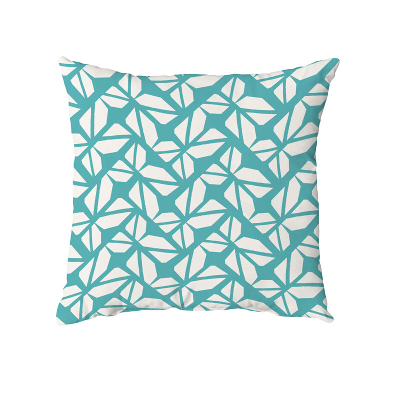 Housse de coussin carré et insert, Bleu sarcelle, 20 po X 20 po