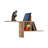 Modern Wall Shelf, Light Walnut Finish, 39.4 x 19.7 x 7.1 inches | 100% Melamine Coated Particle Board, Thickness: 0.6 inches | Stylish and Functional Design for Home & Office, Perfect for Displaying Decor-2047699945