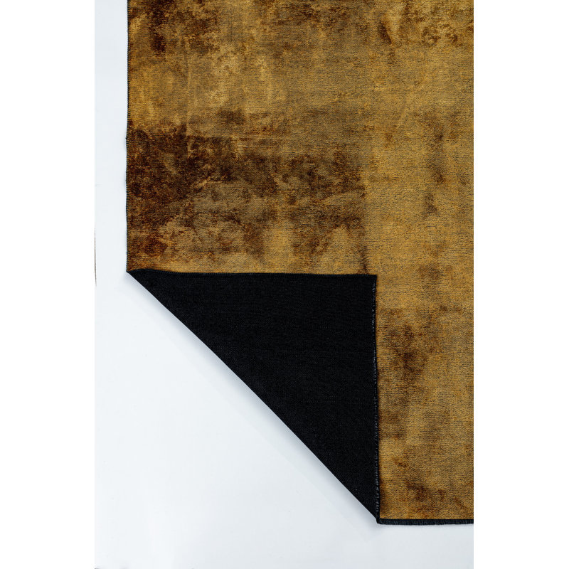 Rapture Yellow Luxury Area Rug, Rectangle 7'10" x 11'2"