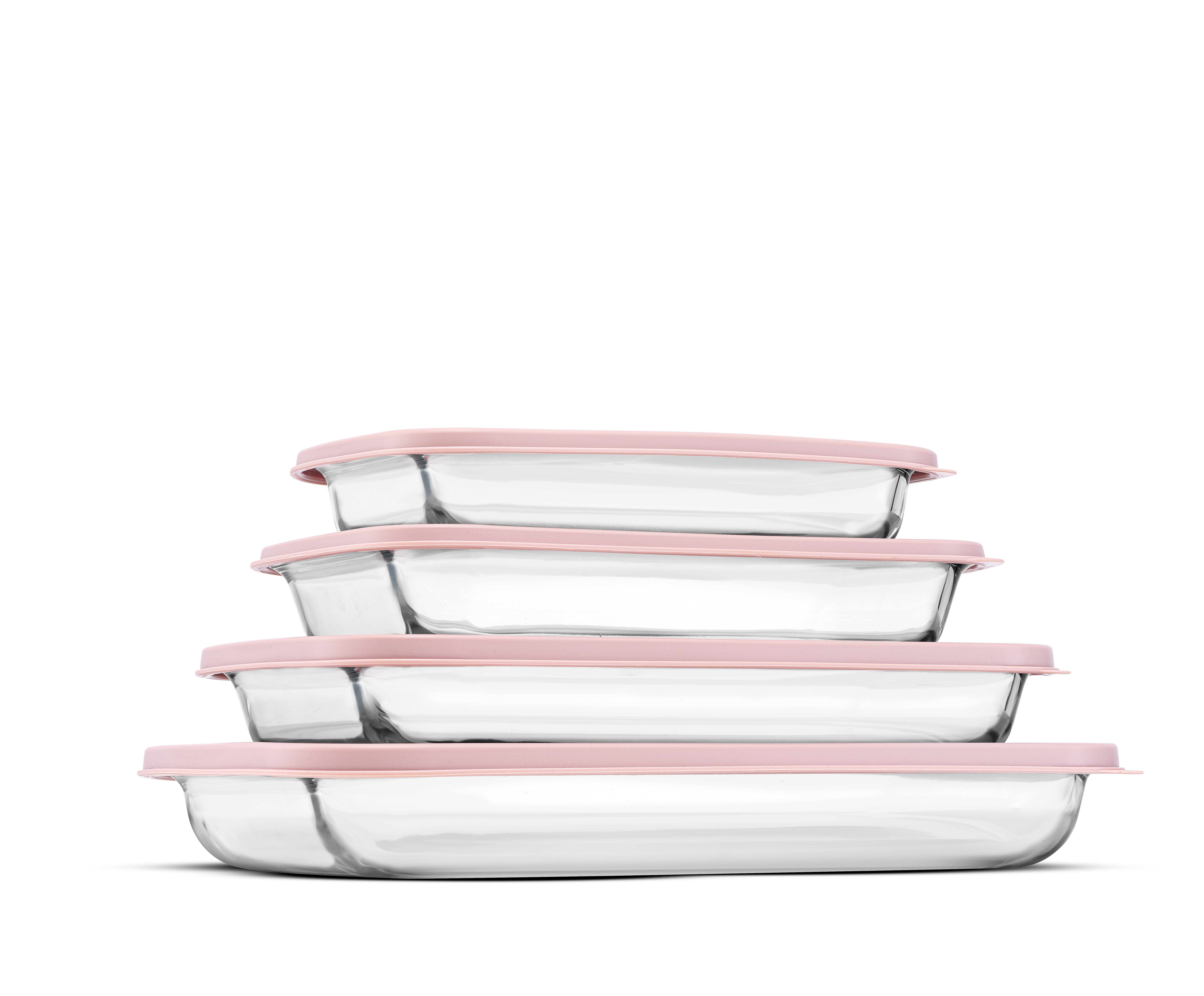 JoyJolt Set of 4 Glass Bakeware Containers | Wayfair