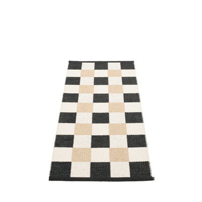 Rug PIX Black/Vanilla/Beige 2.25 x 5.25 ft