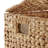 Casafield Laundry Hamper with Lid, 2-Section Water Hyacinth Laundry Basket-19199060