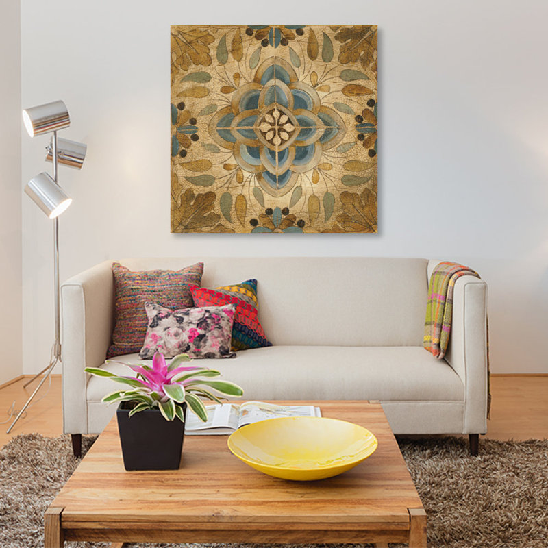 « petite mosaïques ii », reproduction sur toile, H 18 po x l 18 po x P 1,5 po