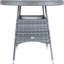 Dining Table with Wicker Base