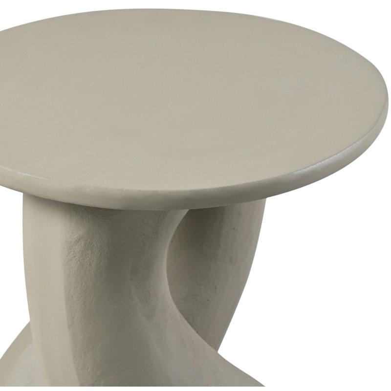 Table de bout en aluminium Talence, Taupe