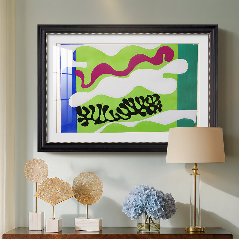 The Lagoon (Le lagon), from Jazz, 1947 - Henri Matisse - Toile encadrée sur mesure, Oui, Perle noire mate, 28 x 40