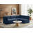 Enso Velvet L-Shaped Sectional Reversible-1552648000
