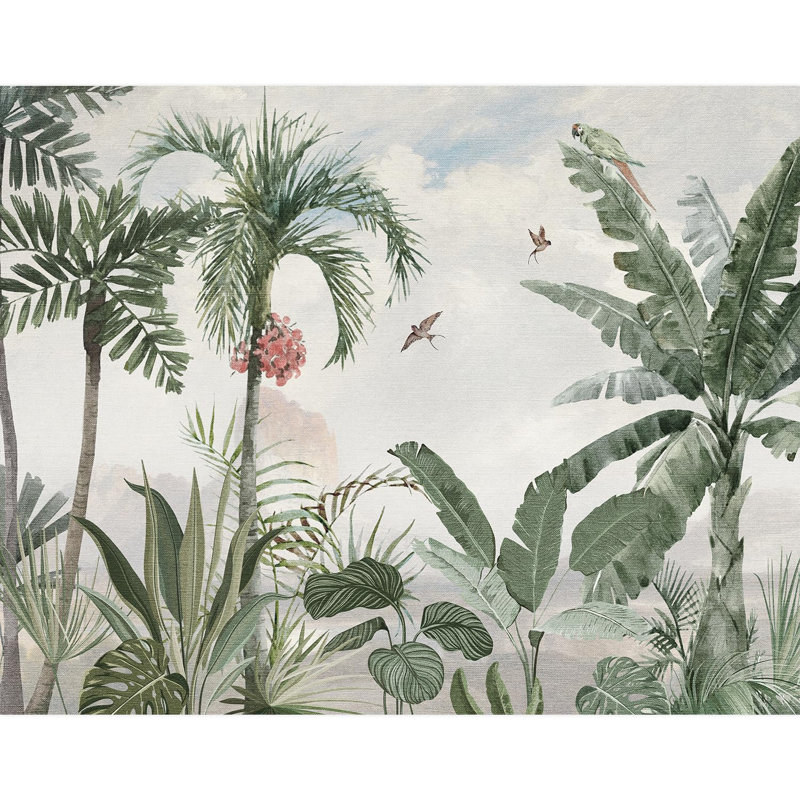 Bordure florale pelez et collez, L 132 po x l 168 po