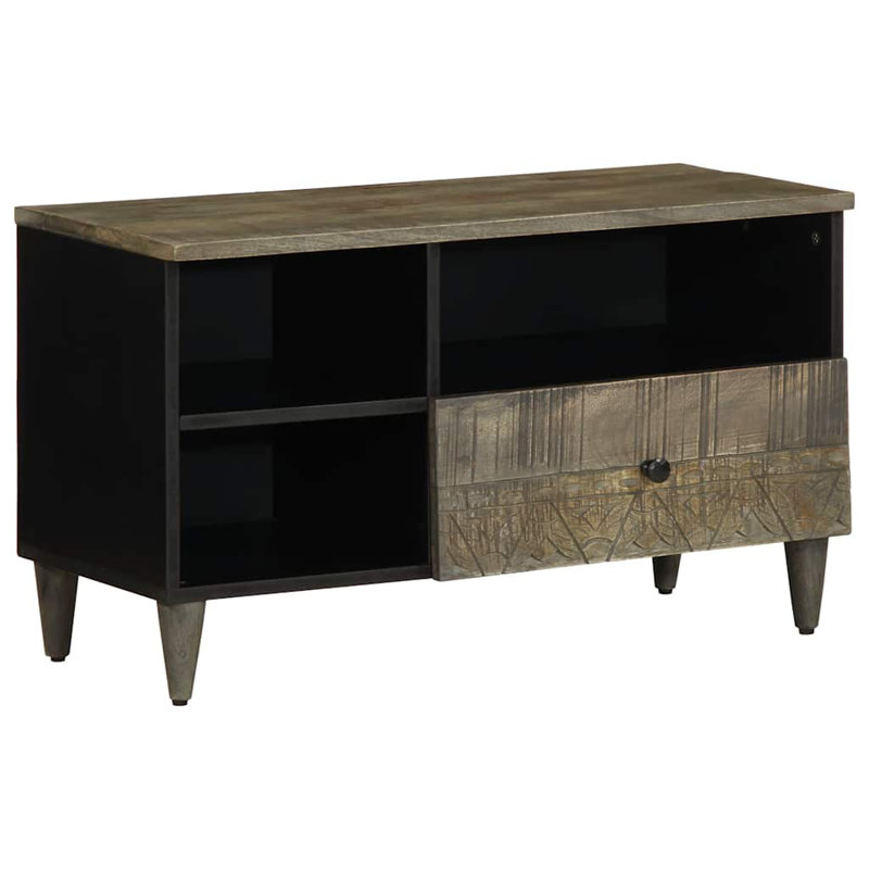 Unfinished TV Stand for TVs up to 40" with Fireplace Included