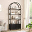 181.7cm H x 80.1cm W Iron Bookcase-741492413