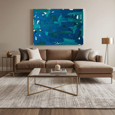 «Neo Expressionism 47», art mural sur toile bleue