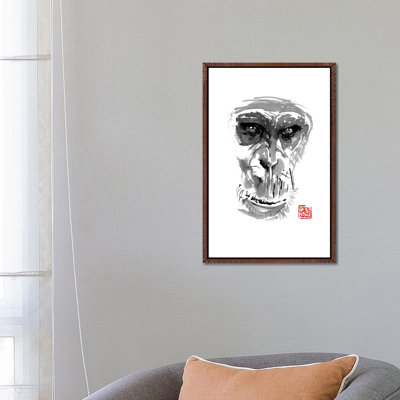 Chimpanzee by Péchane - Print on Canvas