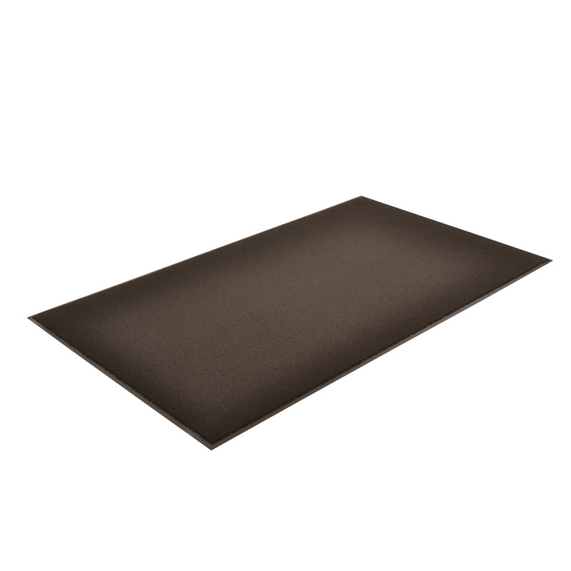 Tapis de porte d’intérieur anti-dérapant Mesirow, Noir, Rectangle 3 pi x 4 pi
