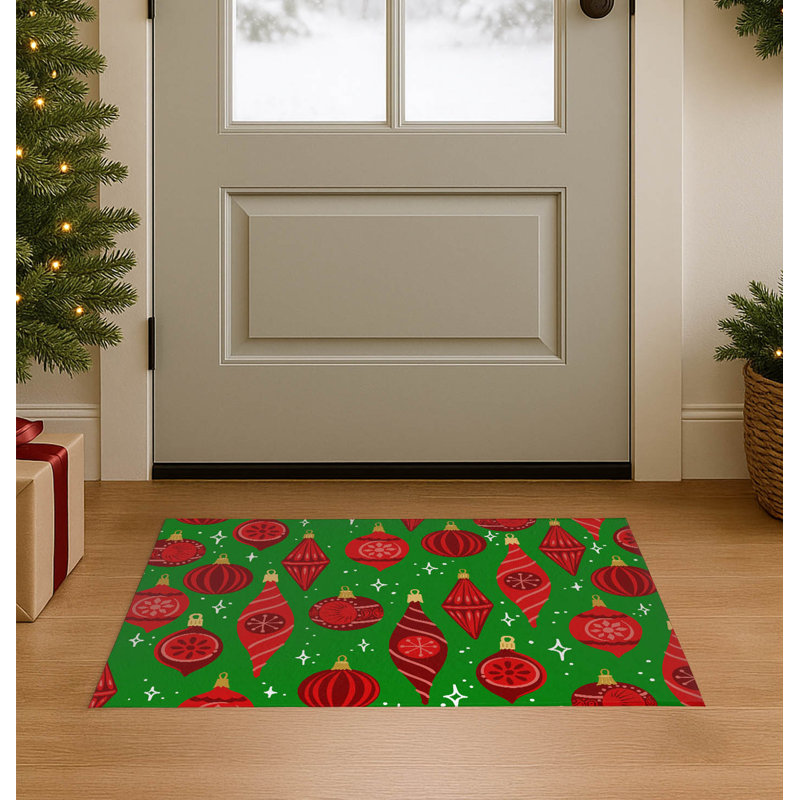 Paillasson Ornaments, L 48 po x L 72 po, Vert