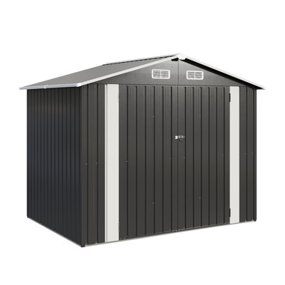 8 ft. W x 6 ft. D Metal Storage Shed
