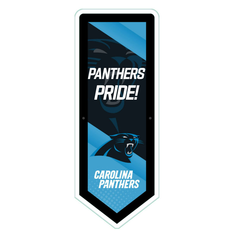 Plaque murale lumineuse NFL, Carolina Panthers