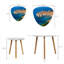 Ensemble de 2 tables basses gigognes Triangle