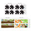 Chalkboard Puzzle With Fox Height Chart Wall Sticker