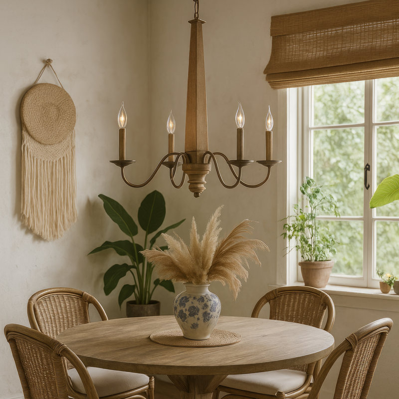 Souper au lustre - Bronze Héritage - l 28 po x H 26,5 po