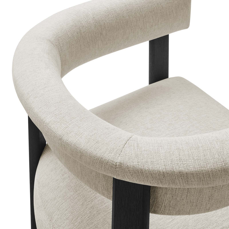Modway Imogen Fabric Low Back Armchair, Ivory