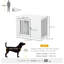 Furniture-Style Dog Crate End Table with 2 Doors for Medium Dogs-72014236