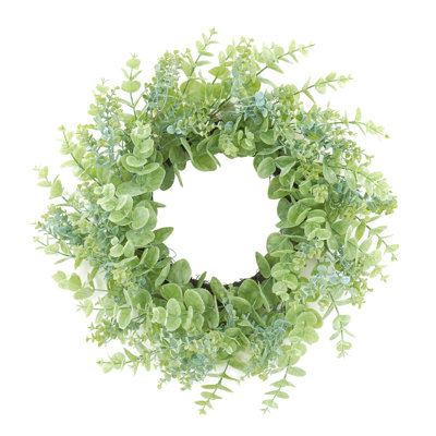 20 "Spring Wreath Of Judsonia Eucalyptus Leaves
