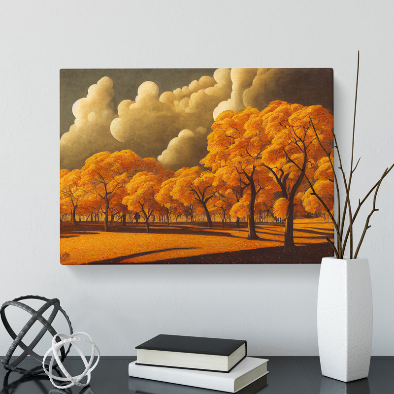A Heartwarming Autumn Forest - Wrapped Canvas, 40cm H x 60cm W x 3cm D