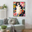 «Floral Patchwork Cat» par Mauriello, reproduction d'art sur toile encadrée-1338260153