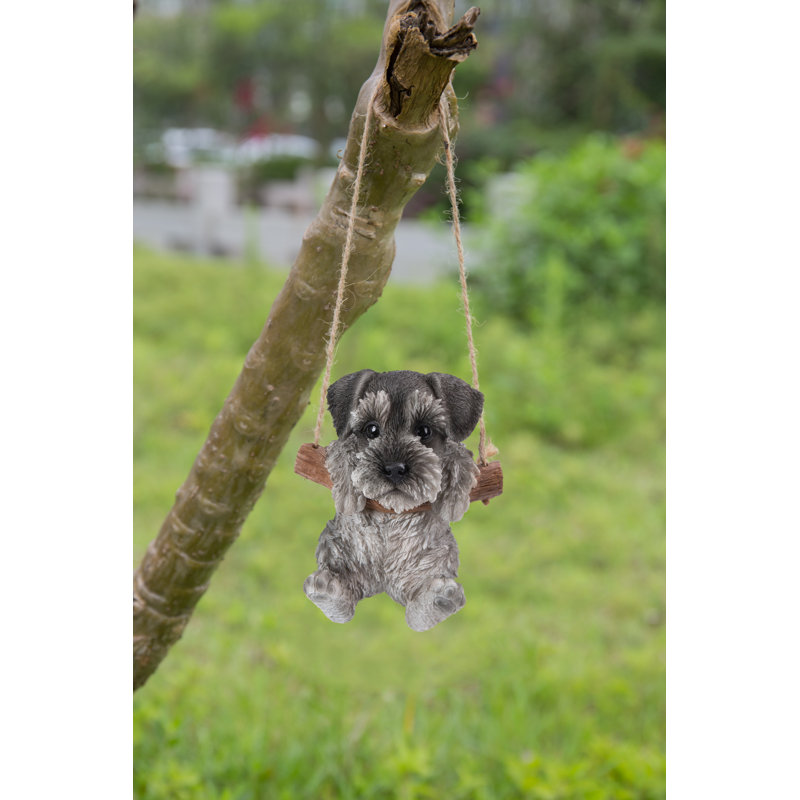 Statue suspendue chiot Schnauzer