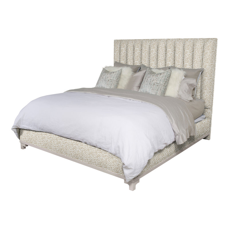Jemma Upholstered Bed, King, Worthy Snow, Dove Gray