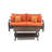 Kechia 2 Piece Sofa Seating Group With Sunbrella Cushion Covers-522657097