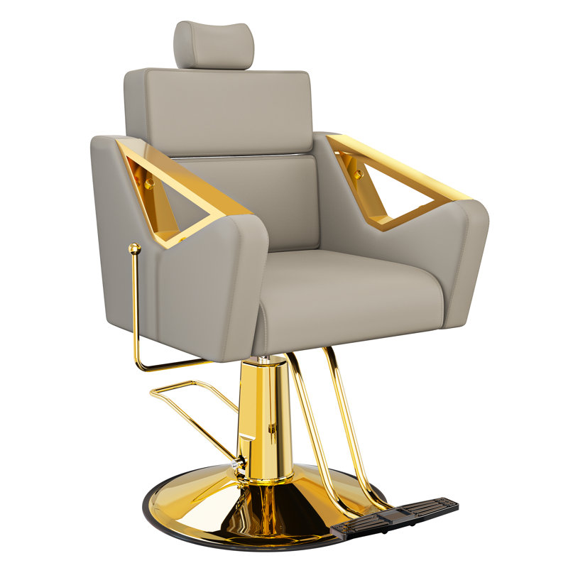 Fauteuil de massage ergonomique en similicuir, Gris