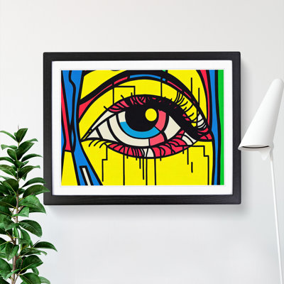 Human Eye Pop Abstract - Single Picture Frame Print