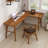 Rosewood L-Shaped Solid Wood desks-108070915-108070914