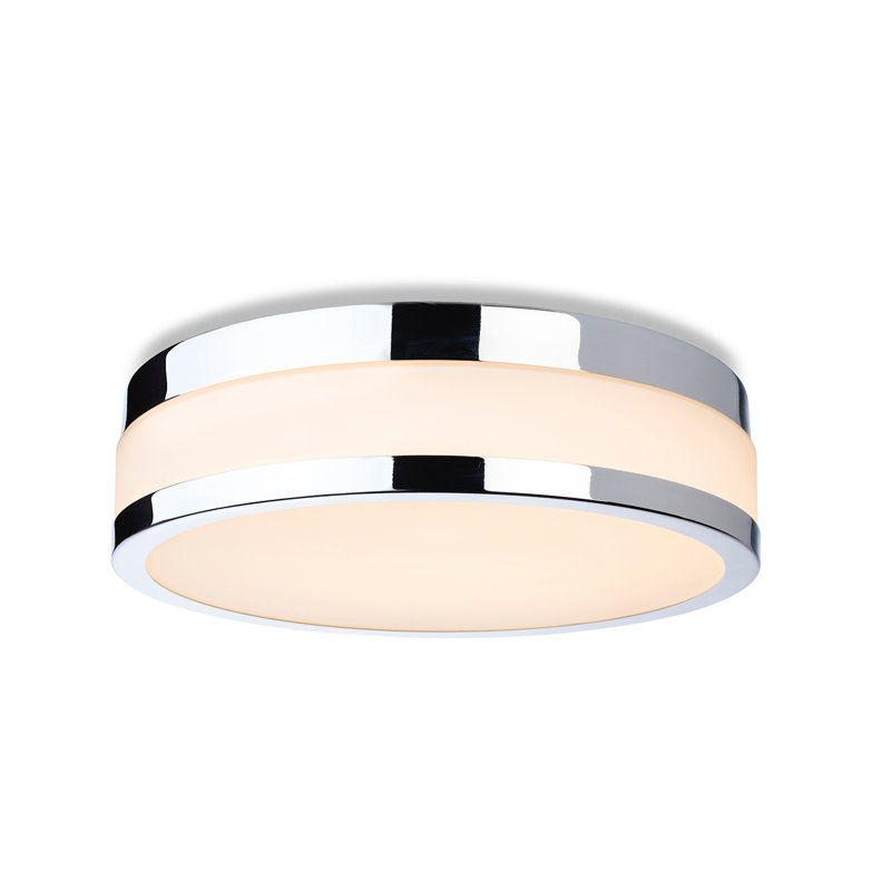Glass LED Flush Mount, 8Cm H x 29Cm W x 29Cm D