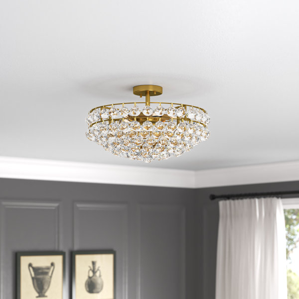 Greyleigh™ Kieron Semi Flush Mount & Reviews | Wayfair