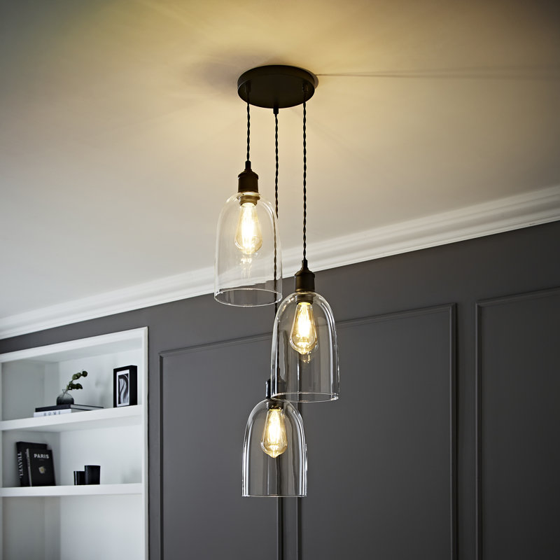 3 - Light Pendant, Matte Black