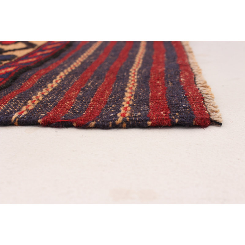 Tapis unique en laine noué à la main 4 pi 3 po x 5 pi 10 po nouvel âge Aleigh