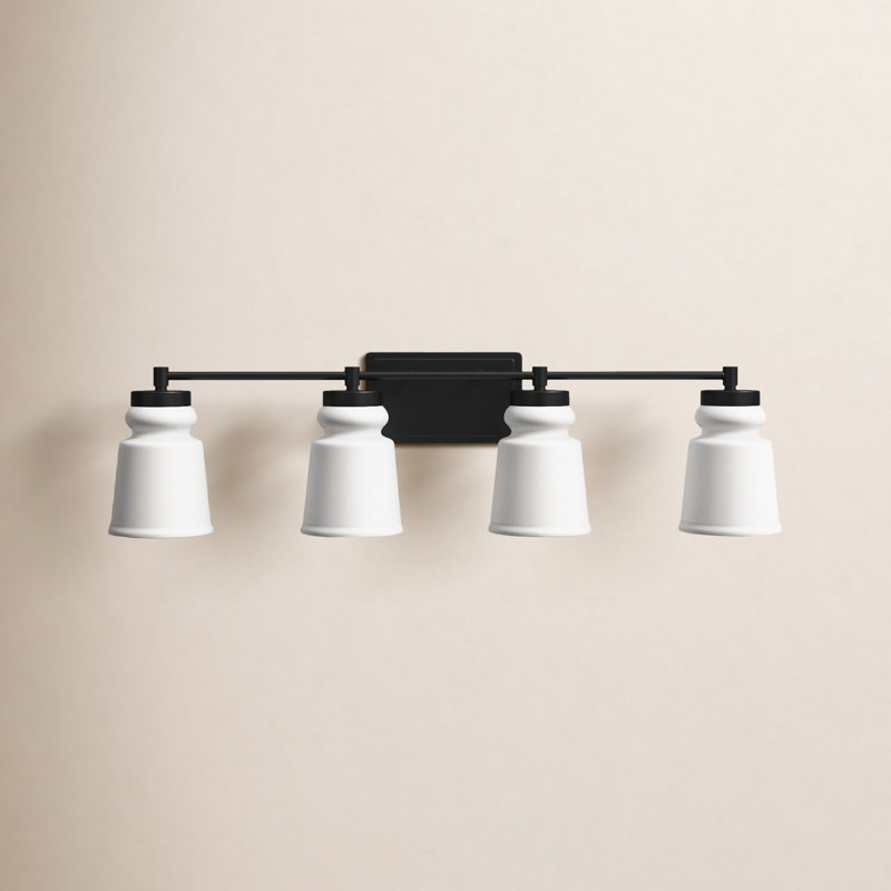 Gruene Dimmable Vanity Light in Matte Black, Matte Black
