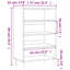 Linntown 90cm H x 57cm W Standard Bookcase-120876262